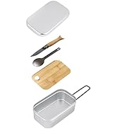 DZRZVD Camping Cookware Mess Kit Gear,Backpacking Accessories Equipment Pots and Pan Set with Mes...