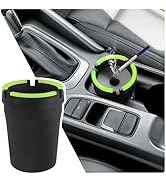 Smokeless Ashtray,Portable Car Ashtrays for Cup Holder Smell Proof,Multifunctional Ashtray with L...