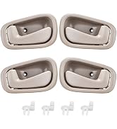 FAERSI 4Pcs Inside Interior Door Handle Front Rear Driver & Passenger Side Replacements for 1998 ...