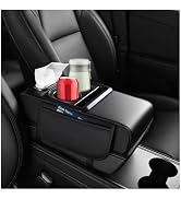 Figpade 4 in 1 Center Console Cover,Multifunctional Car Armrest Storage Box with Cup Holder& Phon...