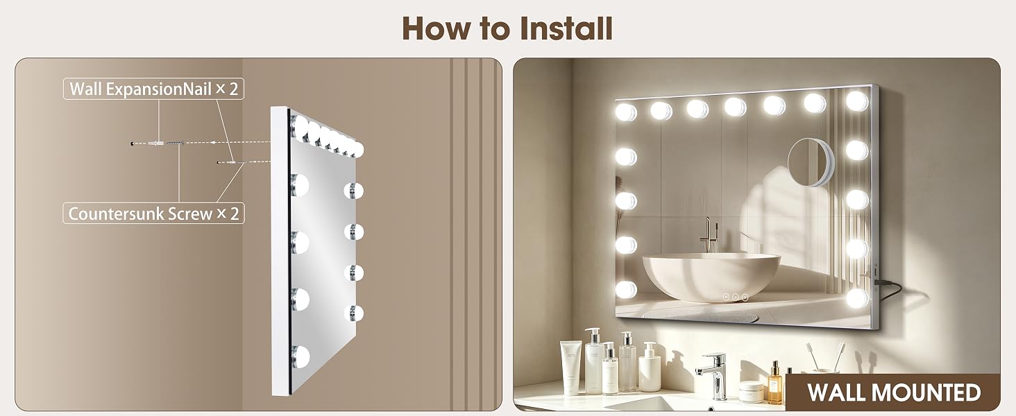 vanity mirror with lights