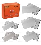 PINOZE 16 Gauge Finish Nails, 2000-Count (2-1/2", 2", 1-3/4", 1-1/2", 1-1/4") 16GA Galvanized Str...