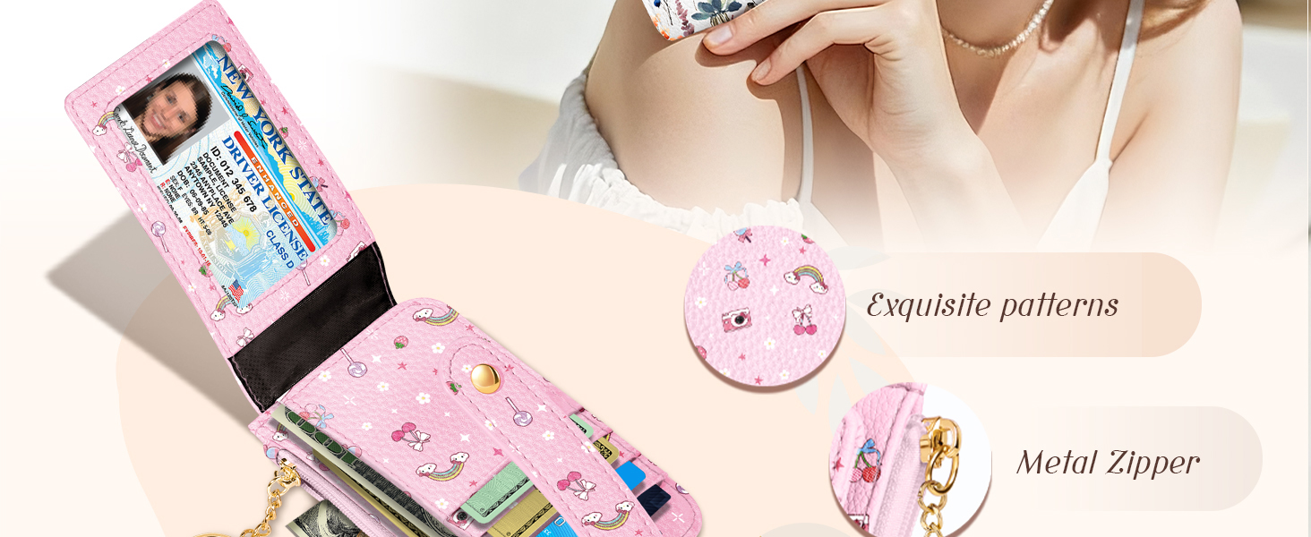 Gemfit Slim Small Card Wallet for Women
