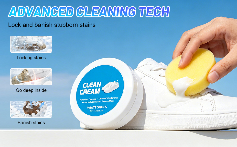 2PCS White Shoe Cleaner Cream