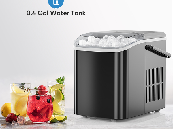 Countertop Ice Maker, Portable Ice Machine Self-Cleaning