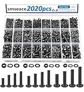 smseace 2020Pcs Metric Screws Assortment Kit 32-Sizes M2/M3/M4/M5/M6 Nuts and Bolts Assortment Ki...