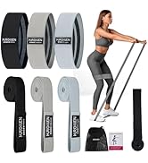 Resistance Bands for Working Out Set, 3 Pcs Pull Up Bands and 3 Pcs Assistance Bands with Door An...