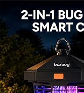 Buzbug 2-in-1 LED Bug Zapper Indoor Outdoor with Smart Control, Up to 50000H LED Bulbs, 3800V Hig...