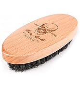 Menesia Boar Bristle Hair Beard Brush for Men, Small Soft Beard Brush, Pocket Travel Men's Wooden...