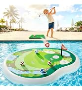 Funscape Kids Inflatable Golf Pool Toys, Fun Swimming Pool Game, Floating Water Chipping Green W/...