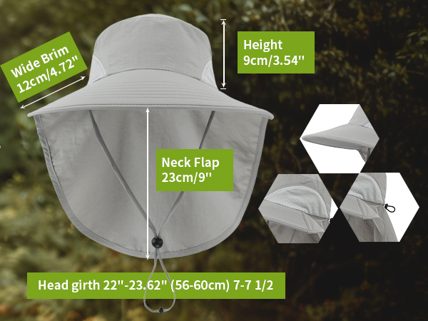large flap sun hat for outdoor