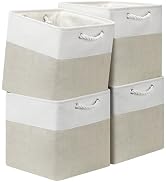 Posprica Storage Cubes 13x13, Collapsible Storage Bins Organizer for Closet, Fabric Storage Box w...