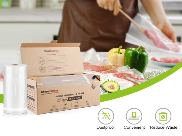 Vaccum sealer roll bags