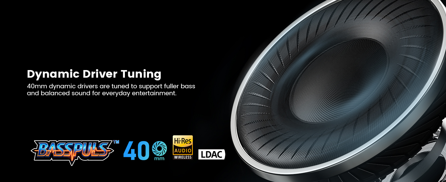 1Mii AI Y8+ Noise Cancelling Headphones Bluetooth 6.0