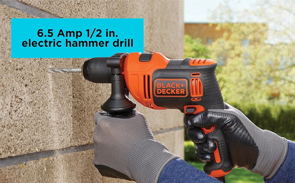 BLACK+DECKER 6.5 Amp 1/2-Inch Hammer Drill (BEHD201)