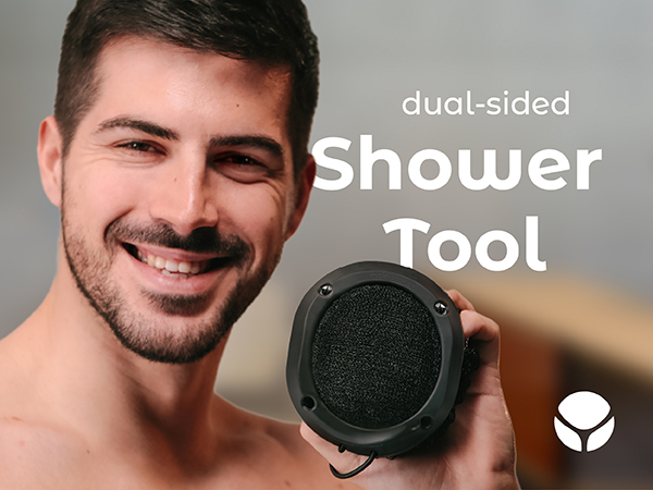 dual sided shower tool for men and women