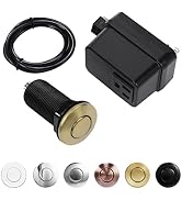 Garbage Disposal Switch, Cordless Air Switch Kit for Food Waste Disposer, Brushed Gold, LONG 2.5"...