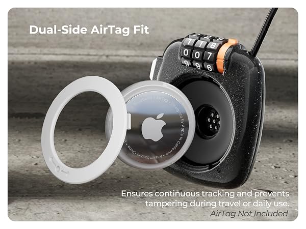 AirTag holder ensures continuous tracking and tamper protection for travel and daily use.