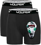 Youper Youth Brief w/Soft Athletic Cup, Boys Underwear w/Baseball Cup (2-Pack)