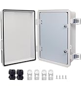 IP67 Waterproof Junction Box with Inner Door, ABS Plastic Electrical Enclosure with Stainless Ste...
