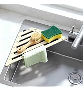 Volminex Sink Corner Drying Rack - Foldable Triangular Sink Sponge Holder, Dish Drying Rack Over ...