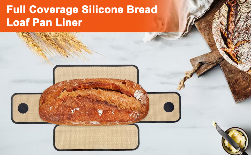 silicone bread loaf pan liner