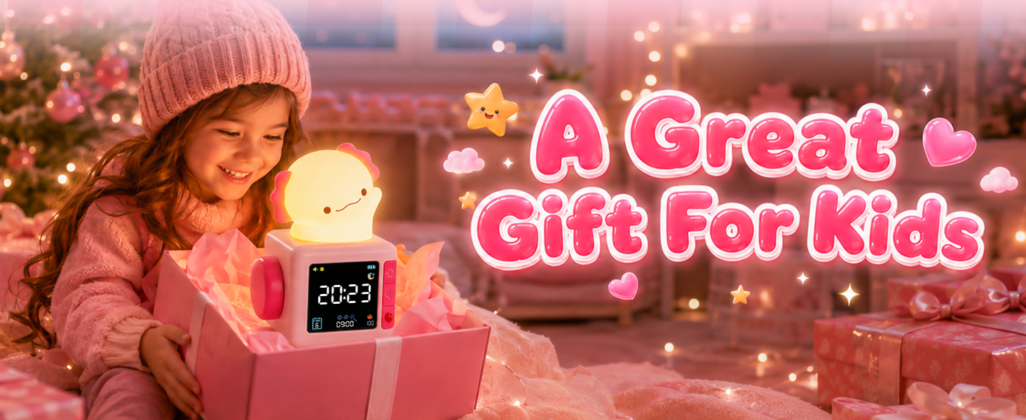 Axolotl Alarm Clock for Kids