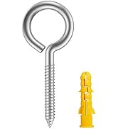 20pcs 2” 304 Stainless Screw Eyes Small Eyelet Screws Lag Eyebolt Steel Heavy Duty Hook Duty Lag ...