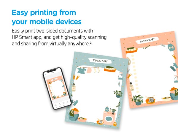 hp smart app mobile printing scanning two-sided documents