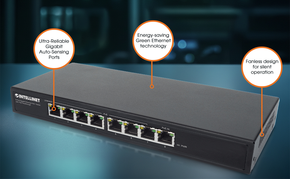 PoE-Powered 8-Port