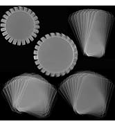 50Pcs Flat Shaker Covers for Card Making Heavy Weight Clear Acetate Sheets Plastic Clear Shaker P...