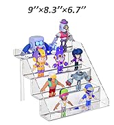 Sezanrpt Clear Acrylic Display Risers Stand Set of 2, Perfume Organizer Holder And Storage, Acryl...