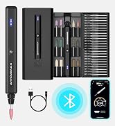 AM ARROWMAX Mini Electric Engraving Pen, 36 Bits With Aluminum Case, Bluetooth, APP, Cordless Min...