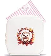 BJDAMAI Hedgehog Mini Makeup Bag, Hedgehog Gift For Women Girls, Cute Portable Zipper Pouch Cosme...