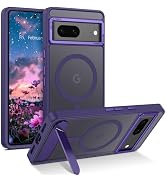 GUAGUA for Google Pixel 7 Case with Stand, Magnetic Cases with Foldable Invisible Stand Transluce...