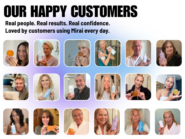 Happy customers using elderly body odor eliminator products