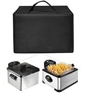 Deep Fryer Cover Heavy Duty Waterproof Heat Resistant Nylon Cover Case for Hamilton Beach Electri...