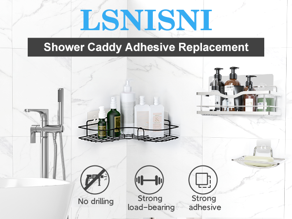 shower caddy adhesive replacement