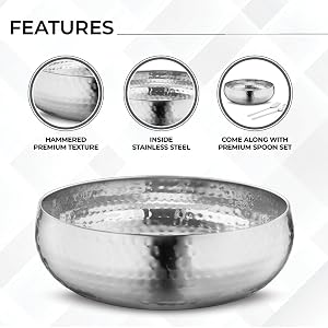 Elegant Design with Hammered Finish