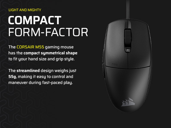 lightweight mouse; gaming mouse; wired gaming mouse; symmetrical mouse
