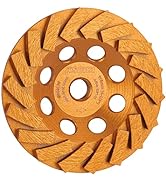 KSEIBI 644136 Diamond Concrete Grinding Wheel 4 1/2 inch for Polishing and Cleaning Stone Concret...
