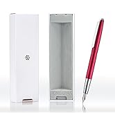 Personalized Hong-Dian 525 Wine Red Fountain Pen, Extra Fine Nib Classic Design with Gift Box Set...