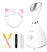 Portable Facial Steamer Nano Face Steamer Warm Mist Home Skin Spa Steamers for Sinuses Acne Pores...