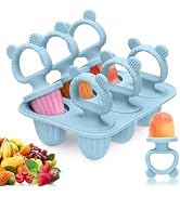 Silicone Baby Popsicle Molds with Sticks, Mini Popsicles Molds for Babies Breastmilk Popsicle Mol...