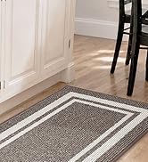 COSY HOMEER Kitchen Rugs Non-Slip 20x30/20x48 Inch Thick Polypropylene Standing Mat for Home Mach...