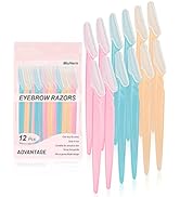 Eyebrow Razor for Women, 12 Pcs Dermaplaning Tool for Face Professional, Face Razor for Women Fac...