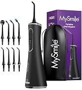 MySmile LP211 Cordless Water Flossers, Portable Rechargeable Oral Irrigator for Teeth Cleaning, 5...