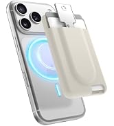 elago Key Magnetic Wallet Card Holder for iPhone | Compatible with MagSafe, 2-Cards, Key Holder, ...