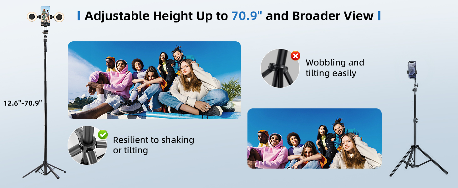 tripod for iphone with light