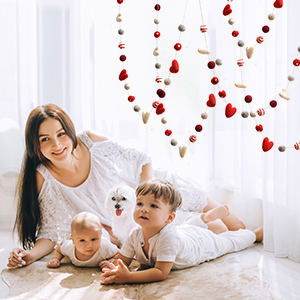 Wool ball garland